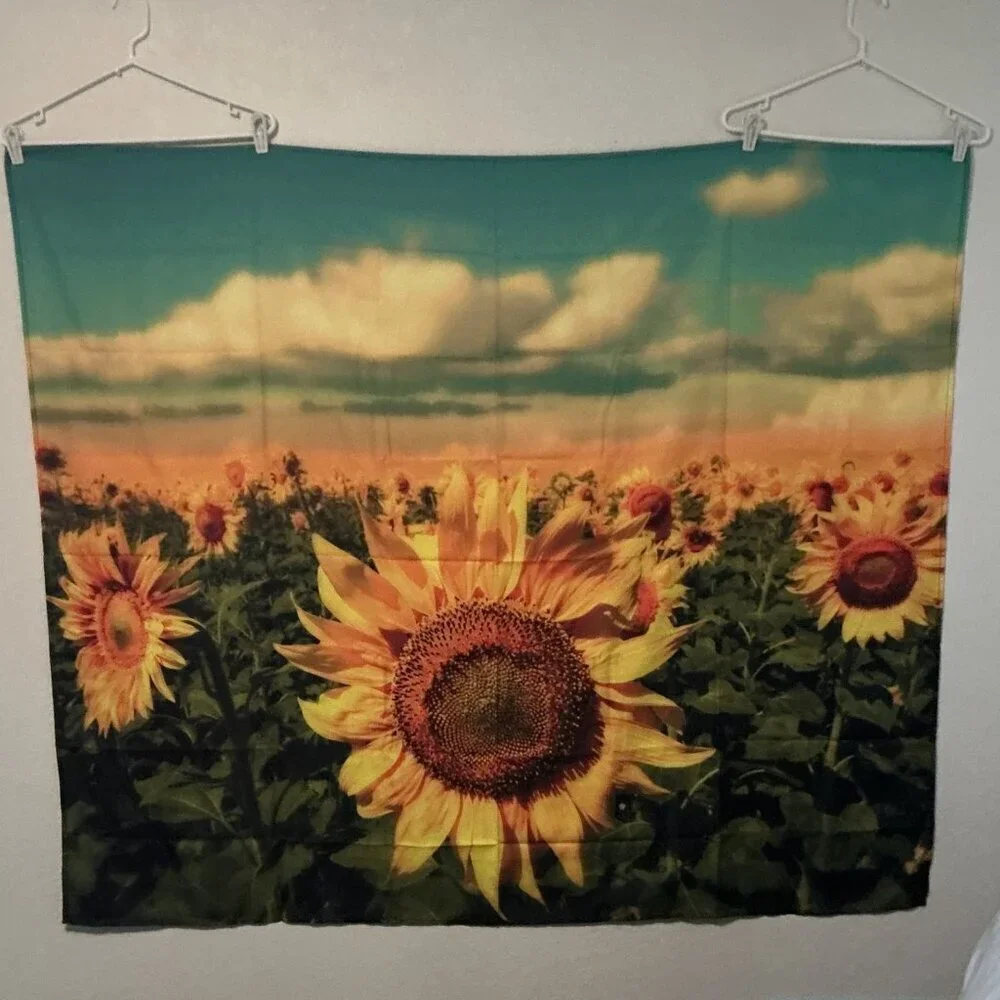 SUNFLOWER TAPESTRY WALL HANGING
